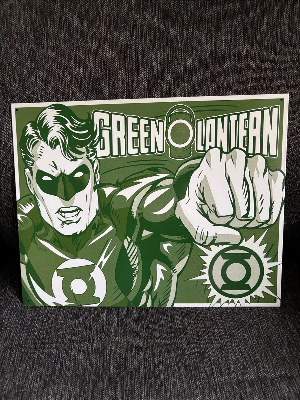 Green Lantern Metal Sign